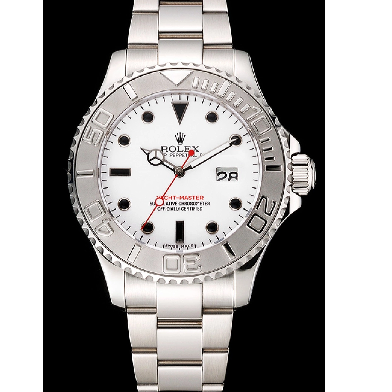 Aaa replica watch Stainless Yacht-Master And Dial Bracelet Case White Rolex Steel 0627